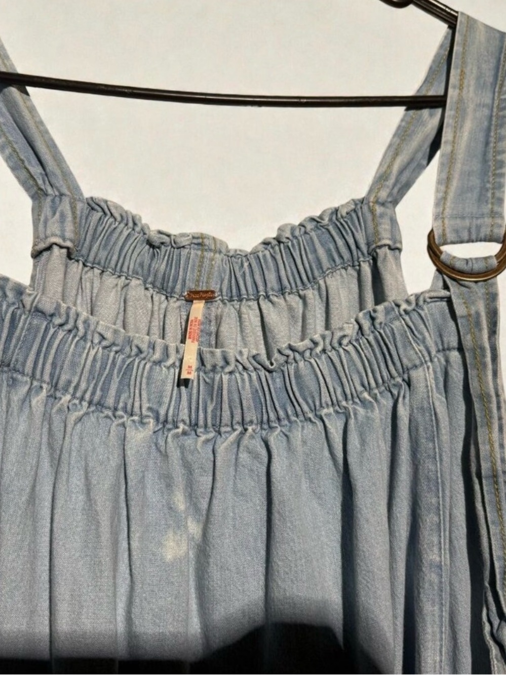 Free People Machu Denim Midi Barrel Dress - Picture 4 of 4